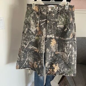 Disclosure Cargo Baggy Shorts Mens Size 30 Camo Outdoor Utility Pockets Urban